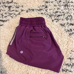 Purple Lululemon Running shorts